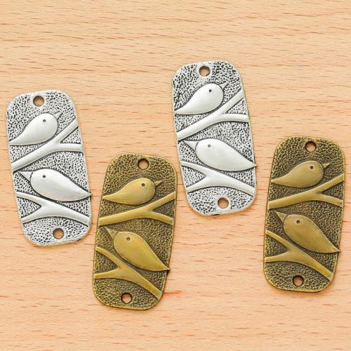 Animal Zinc Alloy Connector, Bird, plated, DIY & 1/1 loop 