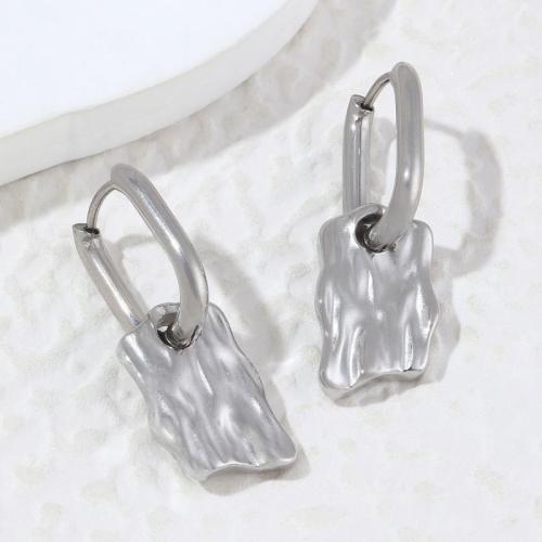 Stainless Steel Drop Earring, 304 Stainless Steel, plated, fashion jewelry 