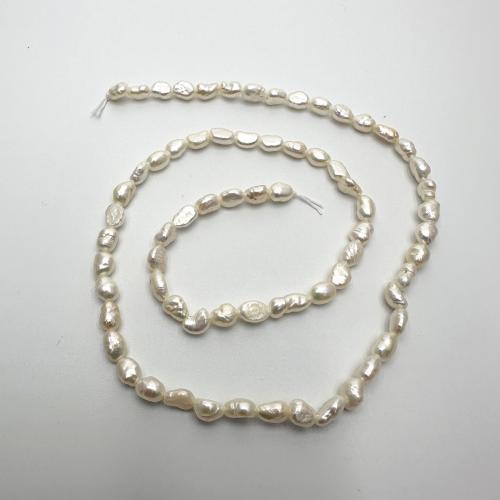 Keshi Cultured Freshwater Pearl Beads, DIY, white, 3-4mm Approx 37 cm 