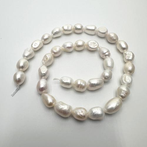 Keshi Cultured Freshwater Pearl Beads, DIY, white, 8-9mm Approx 37 cm 