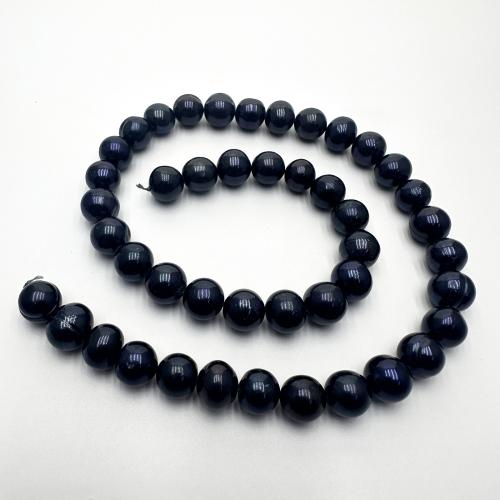 Potato Cultured Freshwater Pearl Beads, DIY, black, 8-9mm Approx 37 cm 