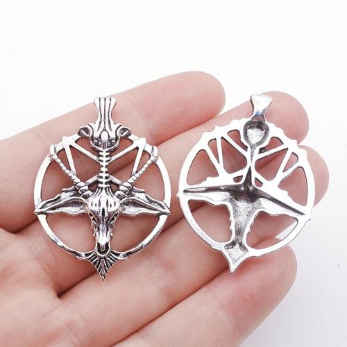 Zinc Alloy Skull Pendants, DIY [