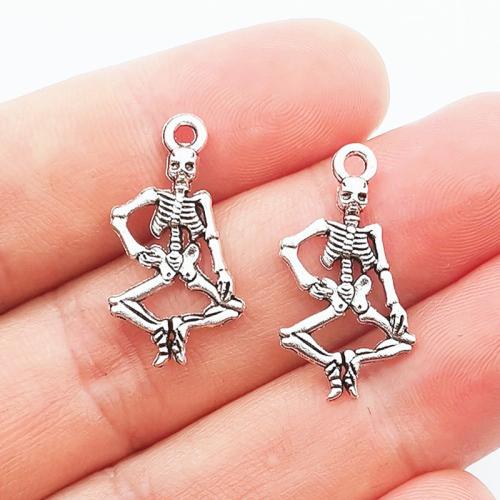 Zinc Alloy Skull Pendants, DIY [