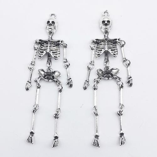 Zinc Alloy Skull Pendants, Halloween Design & DIY [