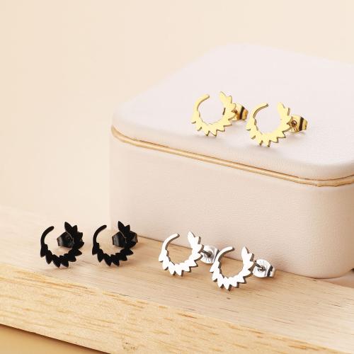 Stainless Steel Stud Earring, 304 Stainless Steel, Vacuum Ion Plating, fashion jewelry & for woman 