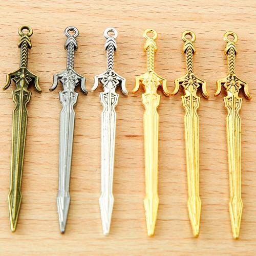 Zinc Alloy Jewelry Pendants, Sword, plated, DIY 