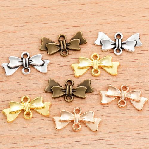 Zinc Alloy Charm Connector, Bowknot, plated, DIY & 1/1 loop 