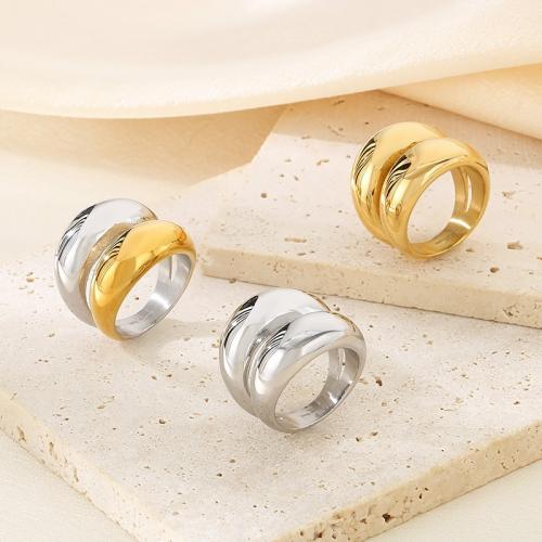 Edelstahl Fingerring, 304 Edelstahl, plattiert, Modeschmuck & verschiedene Größen vorhanden, keine, verkauft von PC