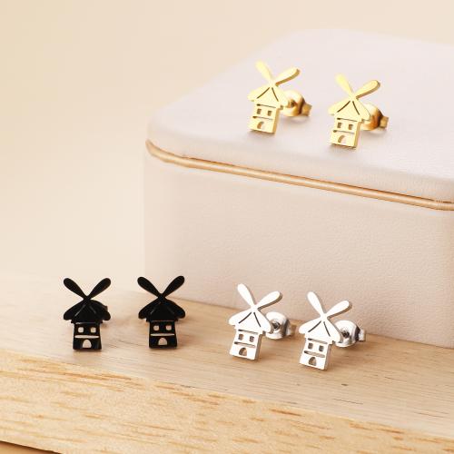 Stainless Steel Stud Earring, 304 Stainless Steel, Vacuum Ion Plating, fashion jewelry & for woman 