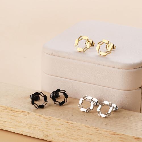 Stainless Steel Stud Earring, 304 Stainless Steel, Vacuum Ion Plating, fashion jewelry & for woman 