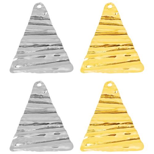 Stainless Steel Pendants, 304 Stainless Steel, Triangle, Vacuum Ion Plating, DIY 