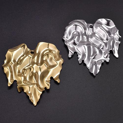 Stainless Steel Heart Pendants, 304 Stainless Steel, plated, DIY 