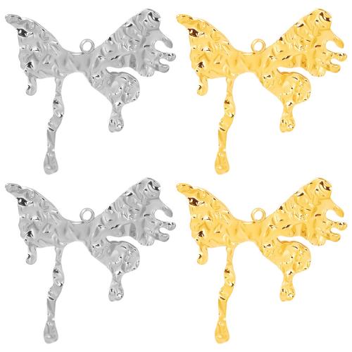 Stainless Steel Animal Pendants, 304 Stainless Steel, Butterfly, plated, DIY 