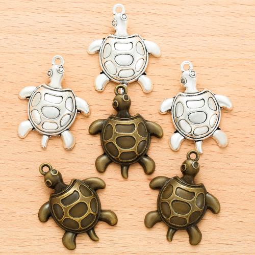 Zinc Alloy Animal Pendants, Turtle, plated, DIY 