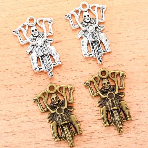 Zinc Alloy Skull Pendants, plated, DIY [