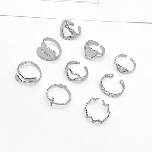 Edelstahl Fingerring, 304 Edelstahl, unisex & verschiedene Stile für Wahl, keine, verkauft von PC