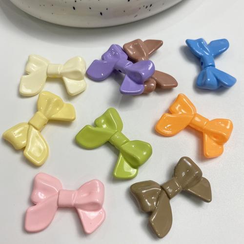 Solid Color Acrylic Beads, Bowknot, DIY [