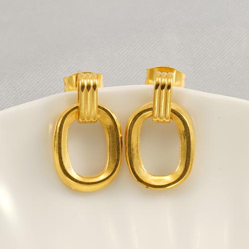 Edelstahl Stud Ohrring, 304 Edelstahl, Modeschmuck & für Frau, 12x20mm, verkauft von Paar