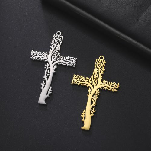 Stainless Steel Cross Pendants, 304 Stainless Steel, fashion jewelry & Unisex 