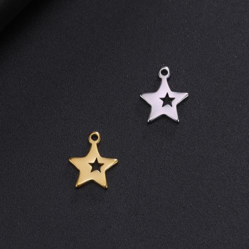 Stainless Steel Star Pendant, 304 Stainless Steel, fashion jewelry & Unisex 