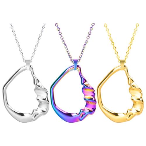 Stainless Steel Jewelry Necklace, 304 Stainless Steel, Vacuum Ion Plating, fashion jewelry & for woman & hollow Approx 50 cm 