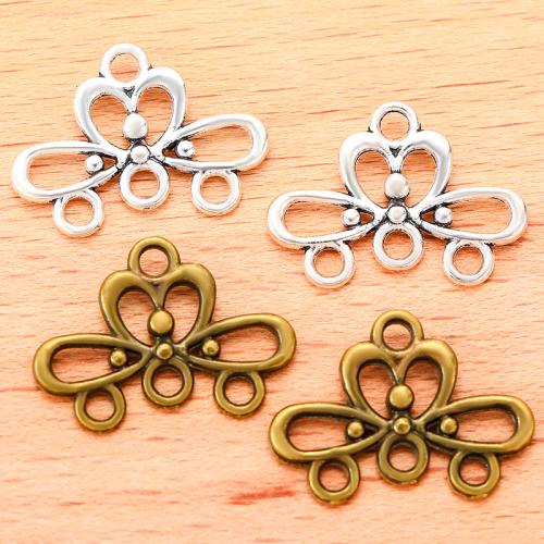 Zinc Alloy Charm Connector, plated, DIY & 1/3 loop 