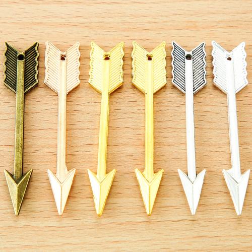 Zinc Alloy Jewelry Pendants, Arrow, plated, DIY 