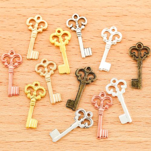 Zinc Alloy Key Pendants, plated, DIY 