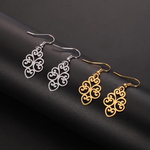 Stainless Steel Drop Earring, 304 Stainless Steel, fashion jewelry & for woman & hollow 