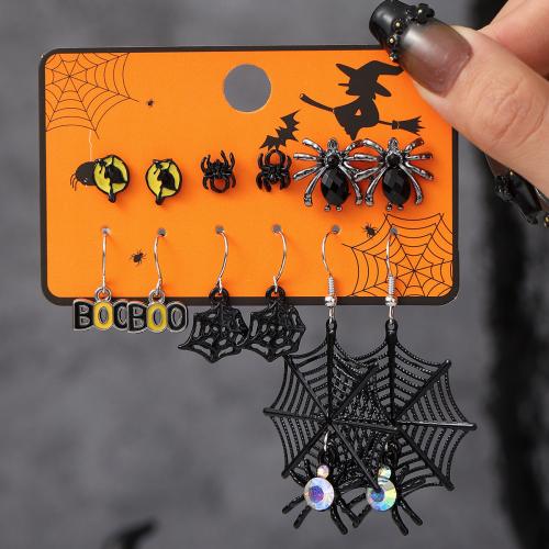 Zinklegierung Ohrstecker Set, plattiert, Modeschmuck & Halloween Schmuck & für Frau, 6PaarePärchen/setzen, verkauft von setzen