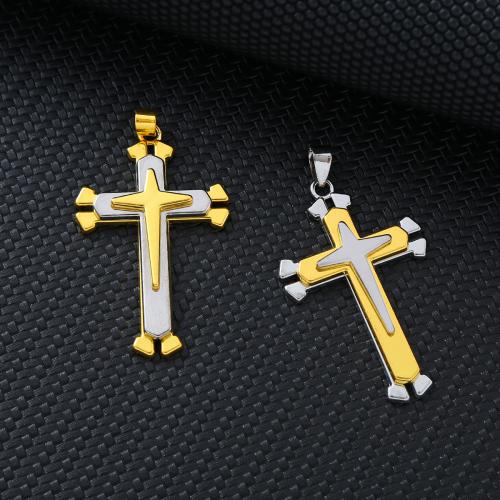 Zinc Alloy Cross Pendants, plated, DIY 