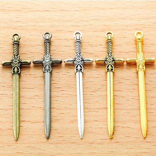 Zinc Alloy Jewelry Pendants, Sword, plated, DIY 