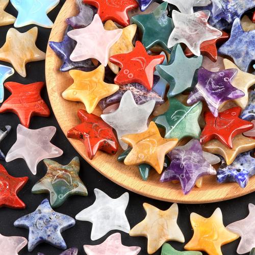 Gemstone Decoration, Natural Stone, Starfish 