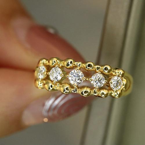 Cubic Zirconia Micro Pave Brass Finger Ring & micro pave cubic zirconia & for woman 