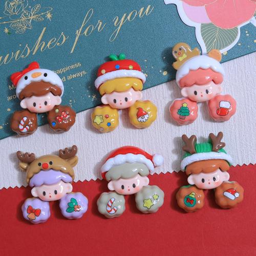 Mobile Phone DIY Decoration, Resin, Girl, Christmas Design Approx 