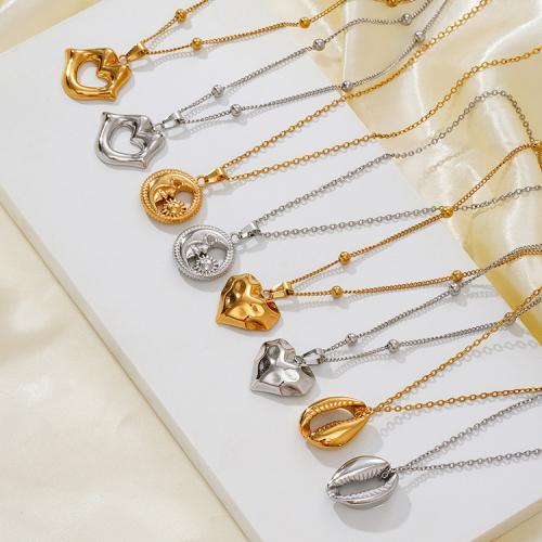 Stainless Steel Jewelry Necklace, 304 Stainless Steel, with 5cm extender chain, plated, fashion jewelry cm 