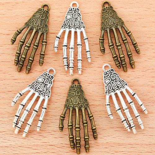 Zinc Alloy Hand Pendants, plated, DIY 