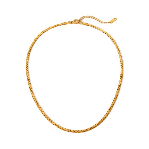 Stainless Steel Collar Necklace, 304 Stainless Steel, with 5cm extender chain, fashion jewelry & for woman, golden Approx 40.5 cm 