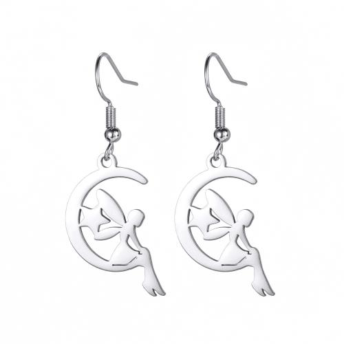 Stainless Steel Drop Earring, 304 Stainless Steel, fashion jewelry & for woman 