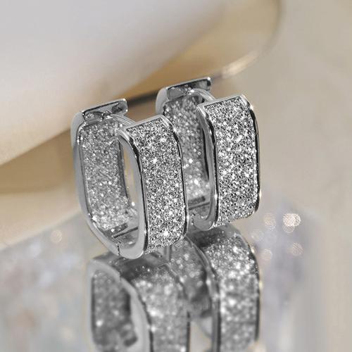 Cubic Zirconia Micro Pave Brass Earring, fashion jewelry & micro pave cubic zirconia & for woman 