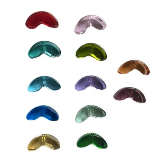 Handgefertigte Lampwork Perlen, DIY, gemischte Farben, 6.5x13.5mm, Bohrung:ca. 1.2mm, verkauft von PC