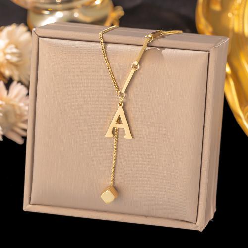 Zinc Alloy Necklace, plated, fashion jewelry & for woman, golden Approx 41-50 cm [