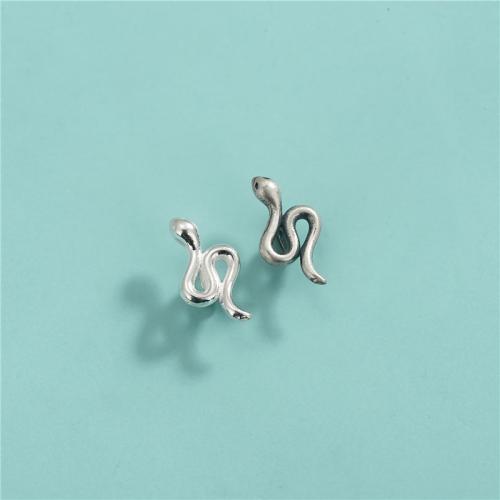 Sterling Silver Spacer Beads, 925 Sterling Silver, Snake, DIY Approx 2.2mm 