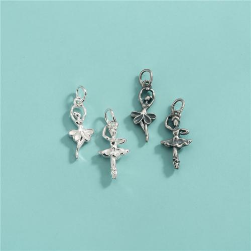 Pendentifs en argent, Argent sterling 925, Dancing Girl, DIY & styles différents pour le choix Environ 3.7mm, Vendu par PC