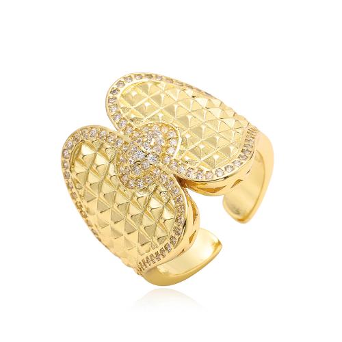 Cubic Zirconia Micro Pave Brass Finger Ring, fashion jewelry & micro pave cubic zirconia & for woman 