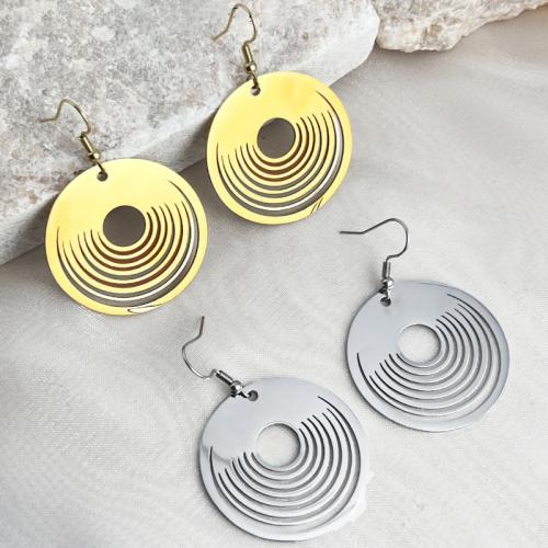 Stainless Steel Drop Earring, 304 Stainless Steel, Vacuum Ion Plating, fashion jewelry & for woman 