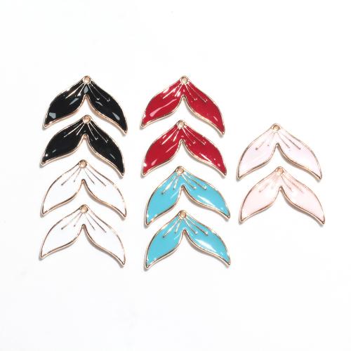 Zinc Alloy Enamel Pendants, gold color plated, DIY 