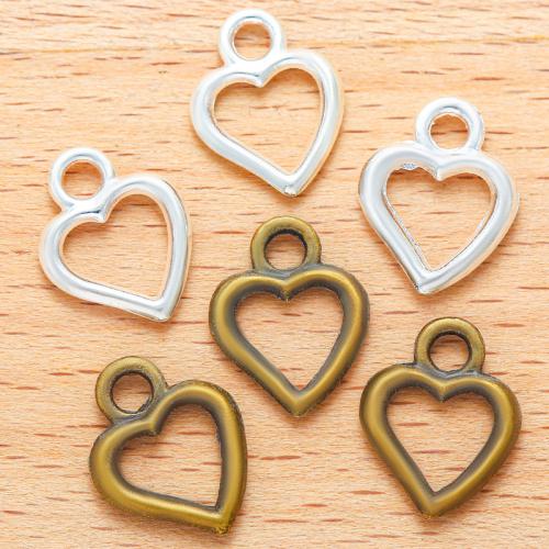 Zinc Alloy Heart Pendants, plated, DIY 