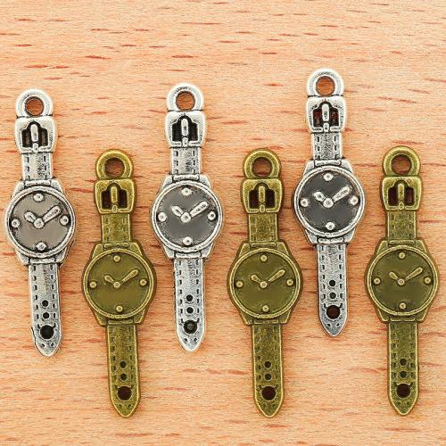 Zinc Alloy Jewelry Pendants, Watch, plated, DIY 