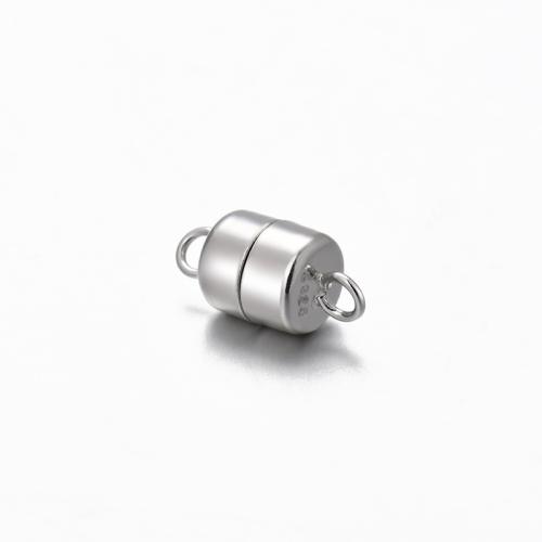 Sterling Silber Magnetverschluss, 925er Sterling Silber, DIY, keine, 12.3x6mm, verkauft von setzen[